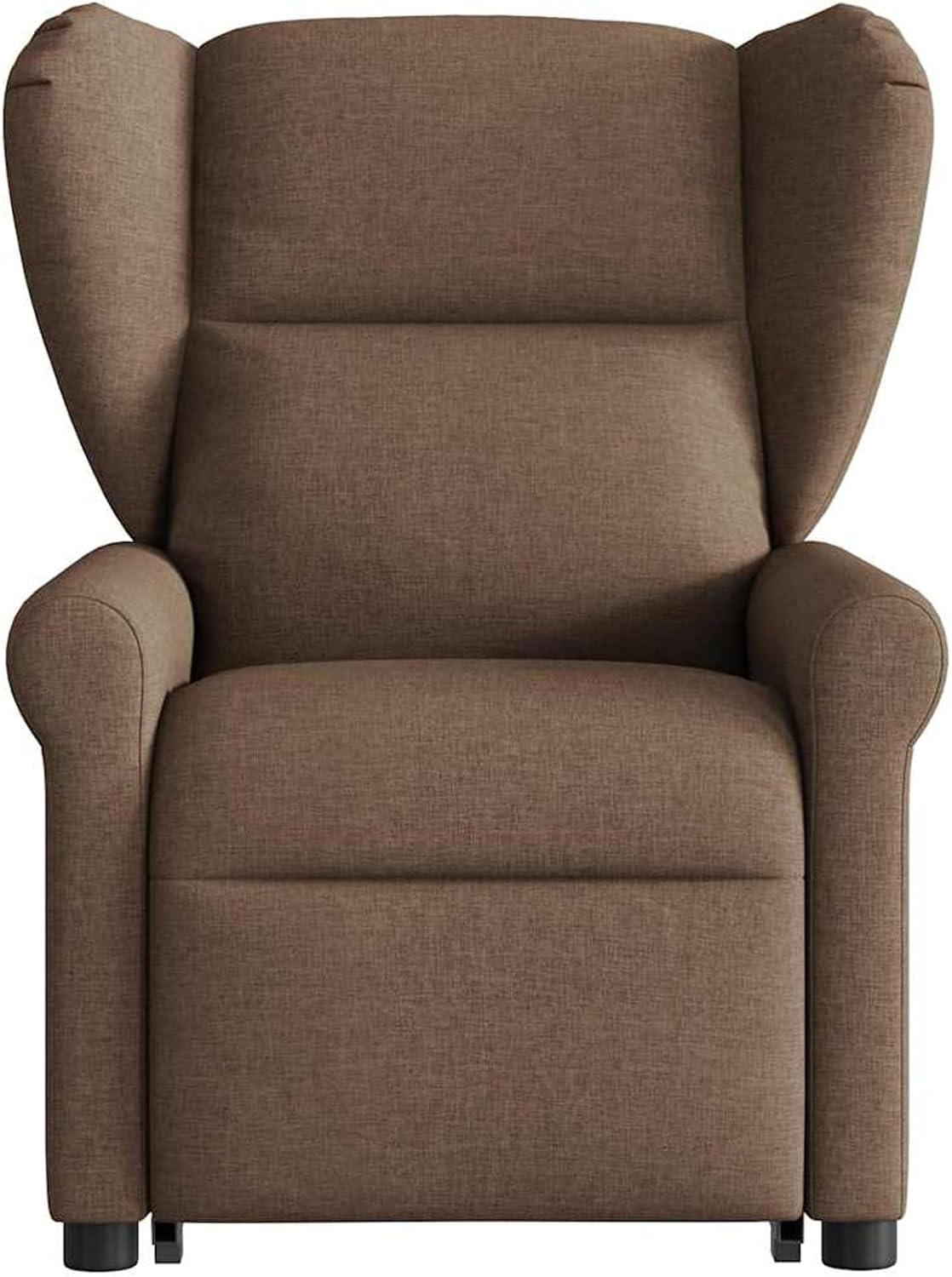 Homgoday Elektrischer Massagesessel mit Aufstehhilfe Braun Stoff Relaxsessel Model3303408