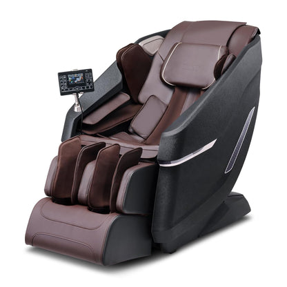 VEVOR Massagesessel mit Flexibler SL-Schiene, 3D-Ganzkörper-Shiatsu-Massagegerät, Schwerelosigkeit, 10 bis 18 Automatikmodi, Heizung, Bluetooth-Lautsprecher, Luftkissen und Touchscreen 160 kg